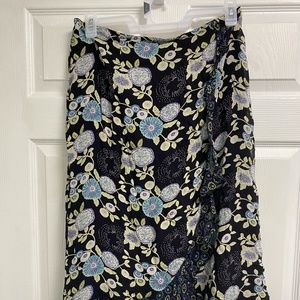 Blue and White Flower Skirt